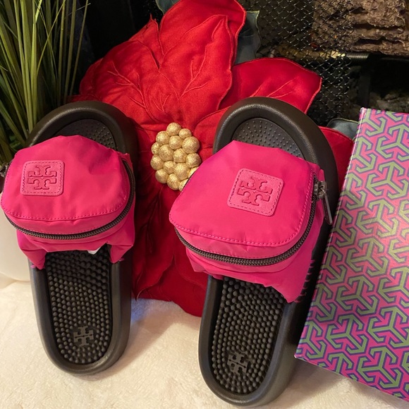 Tory Burch Shoes - TORY BURCH POCKET SPORT SLIDE NYLON